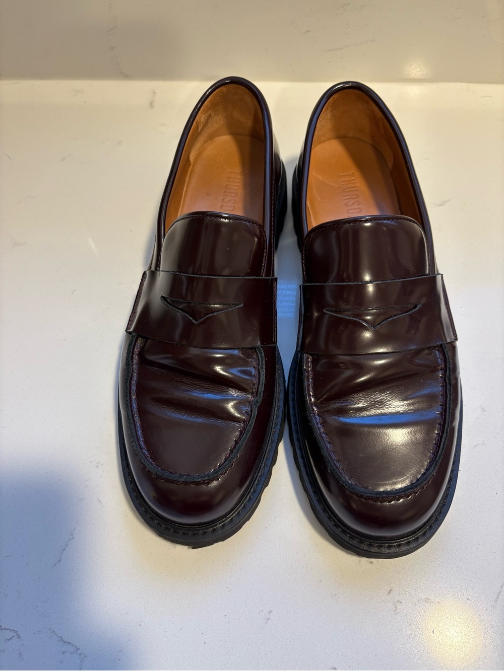 Classic woman’s Thursday loafers in Burgundy